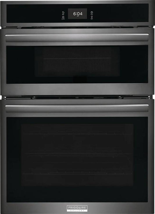 30 Inch Frigidaire GCWM3067AD Combination Electric Wall Oven Air Fry, 7.0 Cu. Ft. , Convection Oven, Steam and Self Clean, Slow Cook, Steam Bake, Microwave Oven Combo, Black Stainless Steel * New Open Box *
