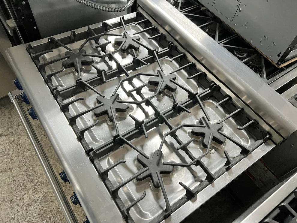 36 INCH Thermador Pro Grand PG366BS Pro Style All Gas Range , 6 Star Burners , 2 with ExtraLow Simmer Settings), European 3rd Element Convection & 5.1 cu. ft. Oven Capacity, Natural Gas