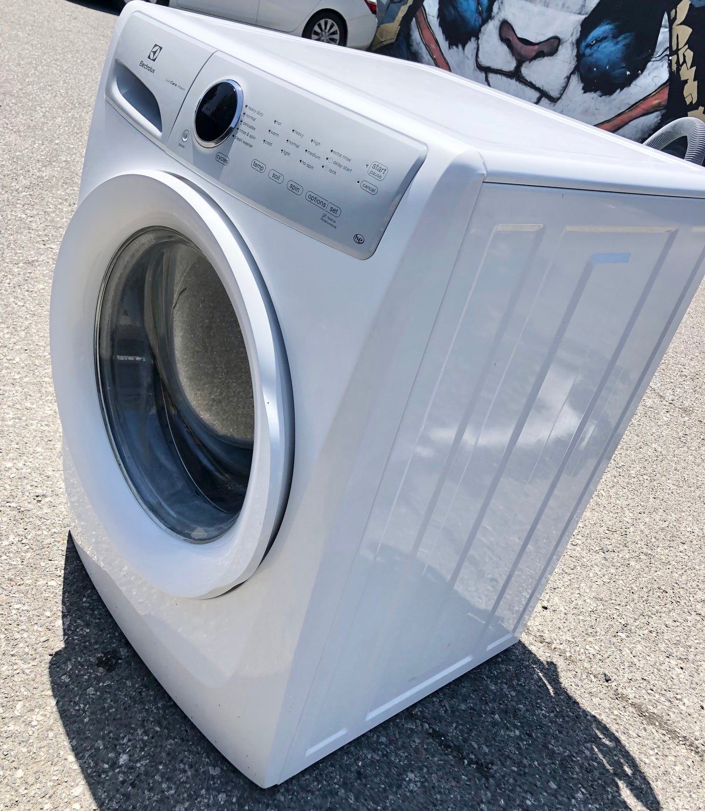 27 INCH Electrolux ELFW7337AW Front Load Washer 4.4 Cu. Ft., LuxCare Wash System, Stainless Steel Drum, Child Lock, 7 Wash Cycles, Clean Washer, Delicates, Fast Wash, Heavy Duty, Delay Start Time, UL Listed, ENERGY STAR