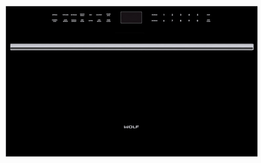 30 INCH Wolf M Series  MDD30CMBTH Built-in Microwave Oven 1.8 cu. ft., 950 Cooking Watts, 10 Cooking Programs, Gourmet Mode, Sensor Cook, Reheat Mode, Keep Warm Mode * New Open Box *  Drop-Down Door Functionality,  Contemporary