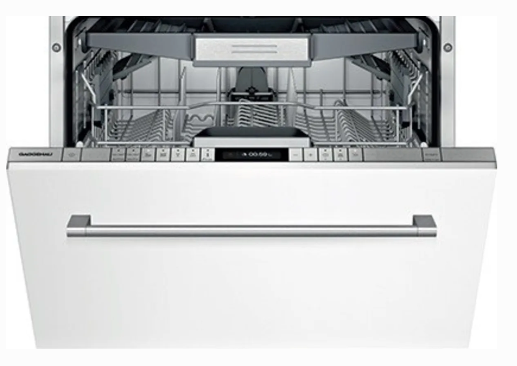 24 INCH GAGGENAU DF251761/52 Fully Integrated Dishwasher Panel Ready , 14 Place Setting , 2 Cycle Options , Adjustable Upper Rack , 3rd Rack , Glass Protection , Load Sensor , 44 dBA , Energy Star New Open Box