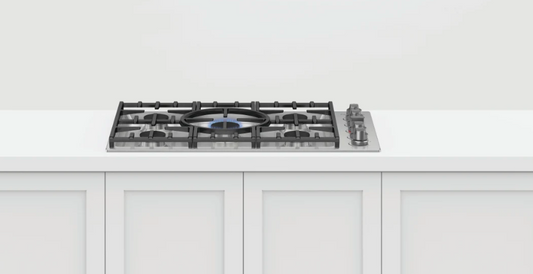 36 INCH Fisher & Paykel Series 9 Professional Series  CDV3365HL Gas Cooktop LP 5 Sealed Dual Flow Burners, Self-Locating Continuous Grates,  LED Halo Control Dials, ADA  Liquid Propane , New Open Box