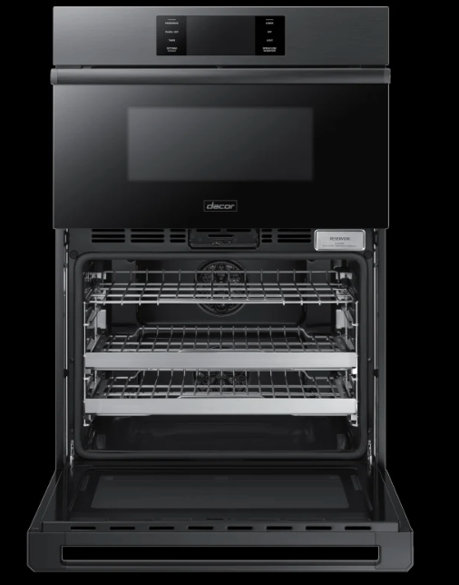 30 INCH Dacor  DOC30M977DM  Smart Electric Combination combo Wall Oven iQ Kitchen, Microwave Convection, GreenClean Self-Clean, Four-Part Dual Pure Convection, 1.9 cu. ft. Microwave, 4.8 cu. ft. Oven Steam Assist, Graphite Stainless * New Open Box