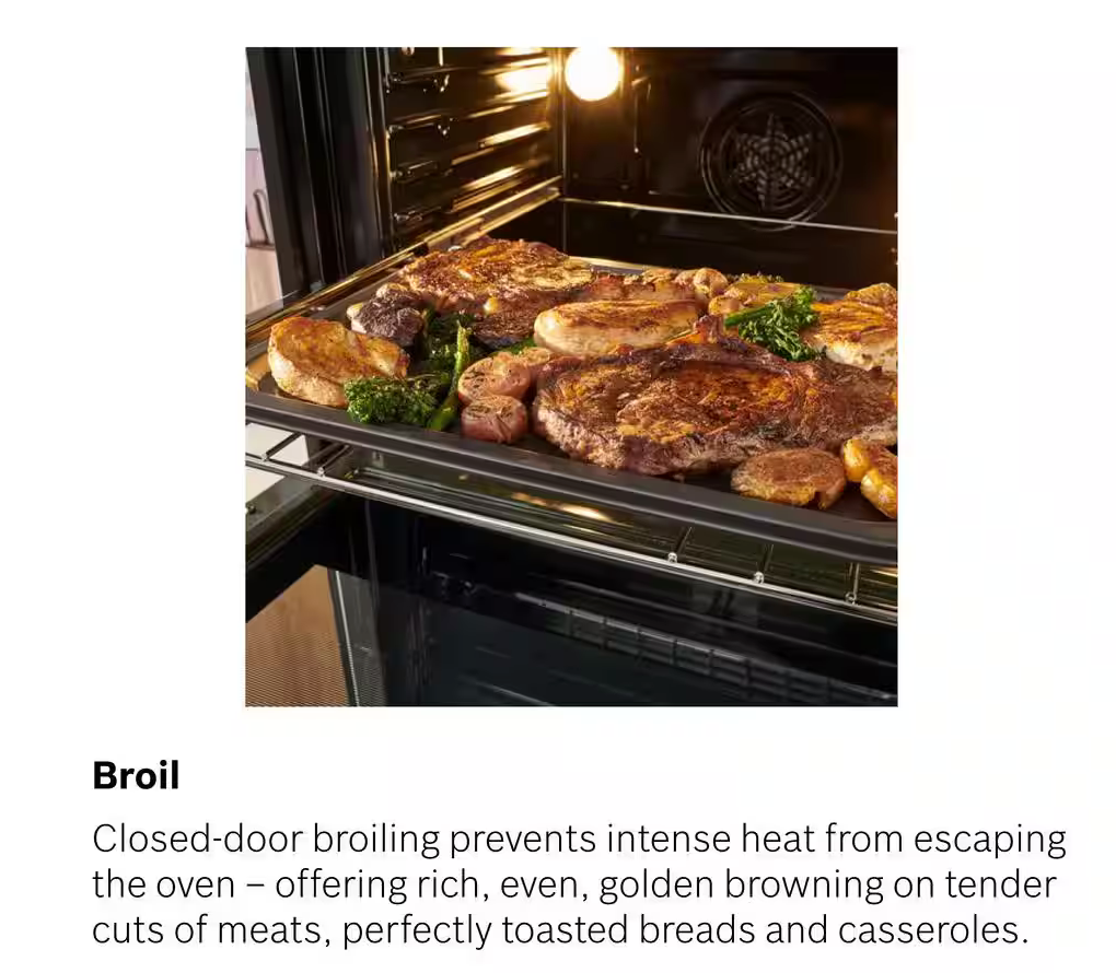 30 INCH Bosch 800 Series HDI8056U Slide-In Dual Fuel Range * New Open Box  * 5 Sealed Burners, 4.6 cu. ft. Oven, Touch Control, Warming Drawer,  Meat Probe, Self-Clean, Sabbath , Stainless Steel