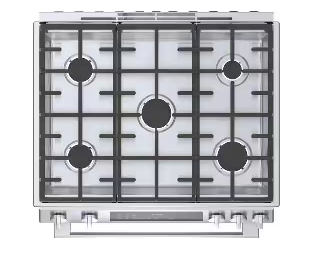 30 INCH Bosch 800 Series HDI8056U Slide-In Dual Fuel Range * New Open Box  * 5 Sealed Burners, 4.6 cu. ft. Oven, Touch Control, Warming Drawer,  Meat Probe, Self-Clean, Sabbath , Stainless Steel