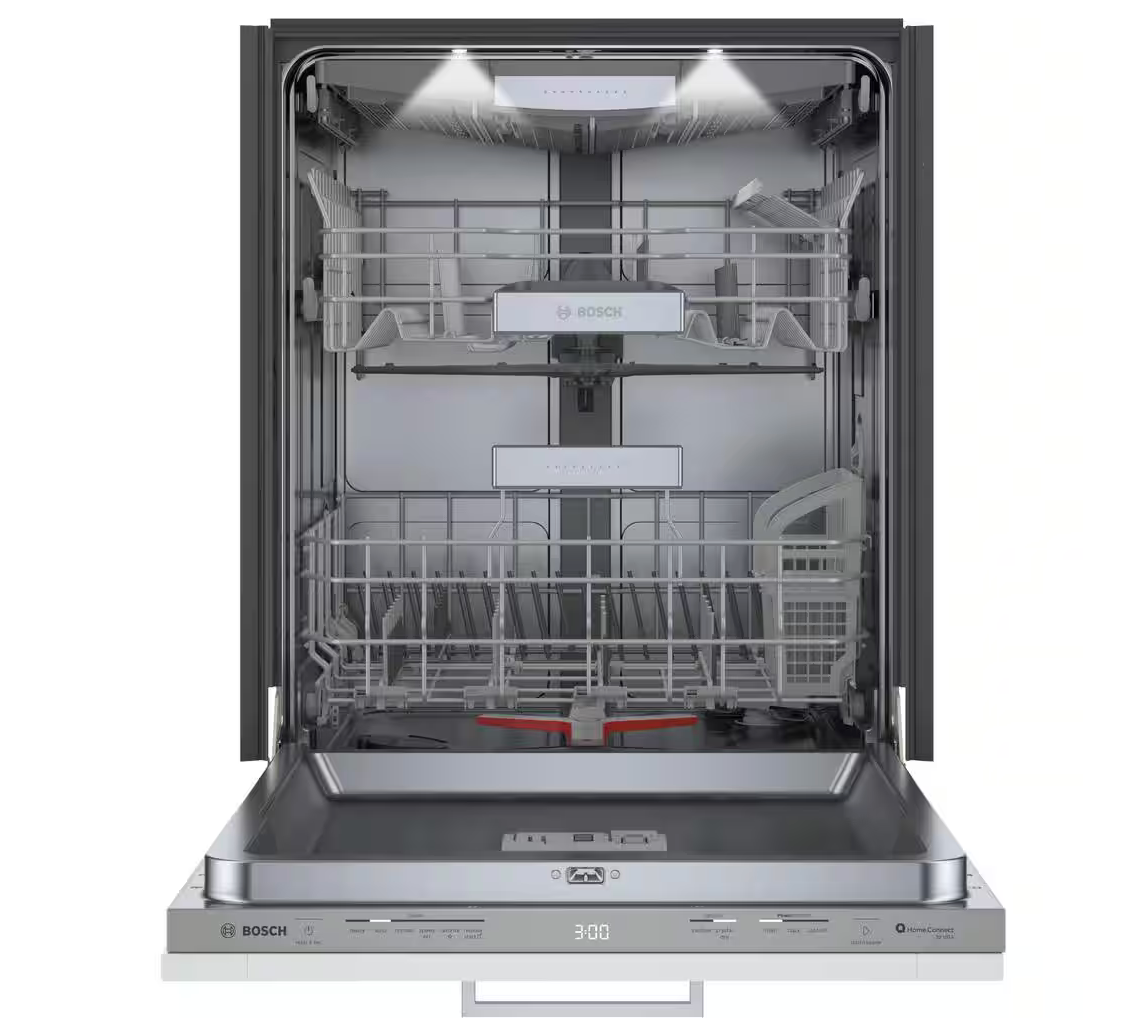 24 INCH Bosch Benchmark Series SHV9PCM3N Dishwasher * New Open Box *  PANEL READY Fully Integrated Built In Panel Ready Dishwasher , 9 Wash Cycles , Flexible 3rd Rack , 39 dBA , 16 Place Setting  *