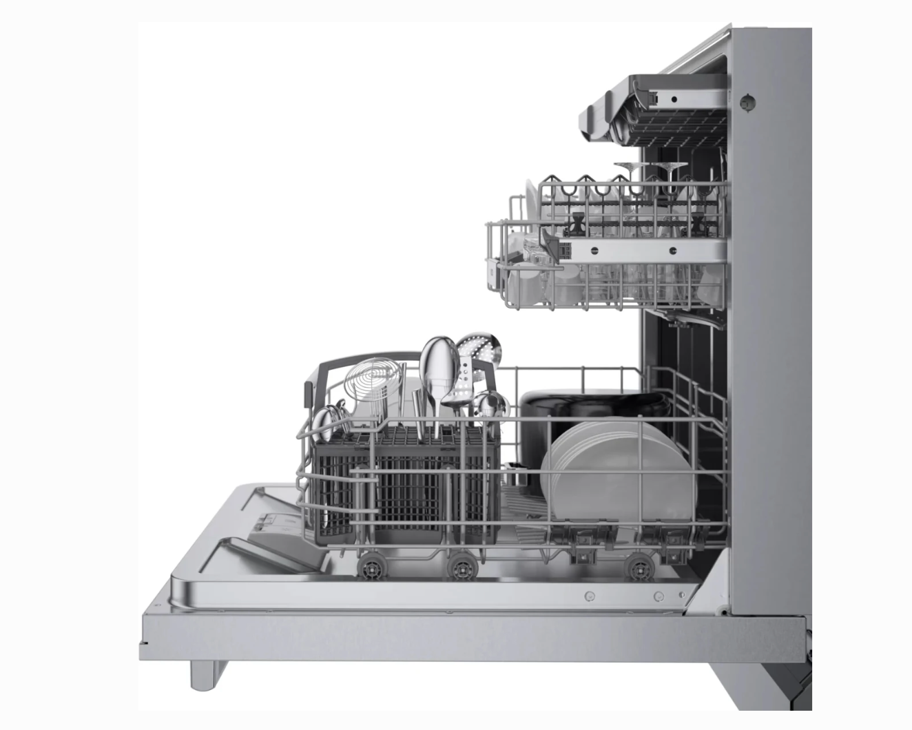 24 INCH Bosch 800 Series SGX78C55UC Built-In Dishwasher * New Open Box * Fully Integrated Built-In Smart  15 Place Setting Capacity, 6 Wash Cycles, 3rd Rack, 42 dBA, PrecisionWash, CrystalDry ADA , Stainless Steel