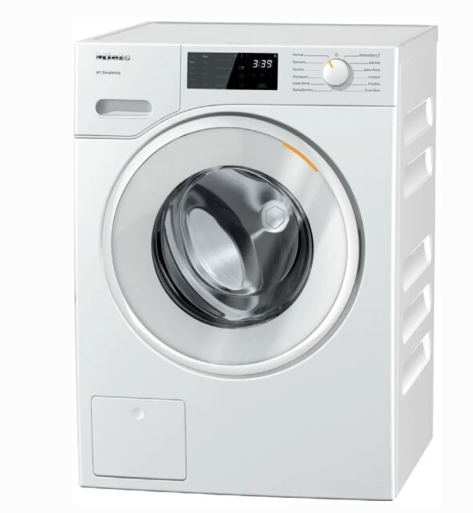 24 INCH Miele WXD160WCS Front Load Smart Washer 2.26 Cu. Ft., Honey comb Drum, Direct Sensor User Interface, WiFi, Mobile Control, Cap Dos, 1600 RPM Spin Speed, 11 Wash Programs, Sanitize, Soft Steam Option