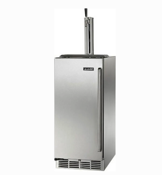 15 INCH Perlick HP15TS31L Built-in Indoor Beer Dispenser Sixth Barrel * New Open Box * 525 BTU Compressor, 650SS, Stainless Steel , Left Hinge