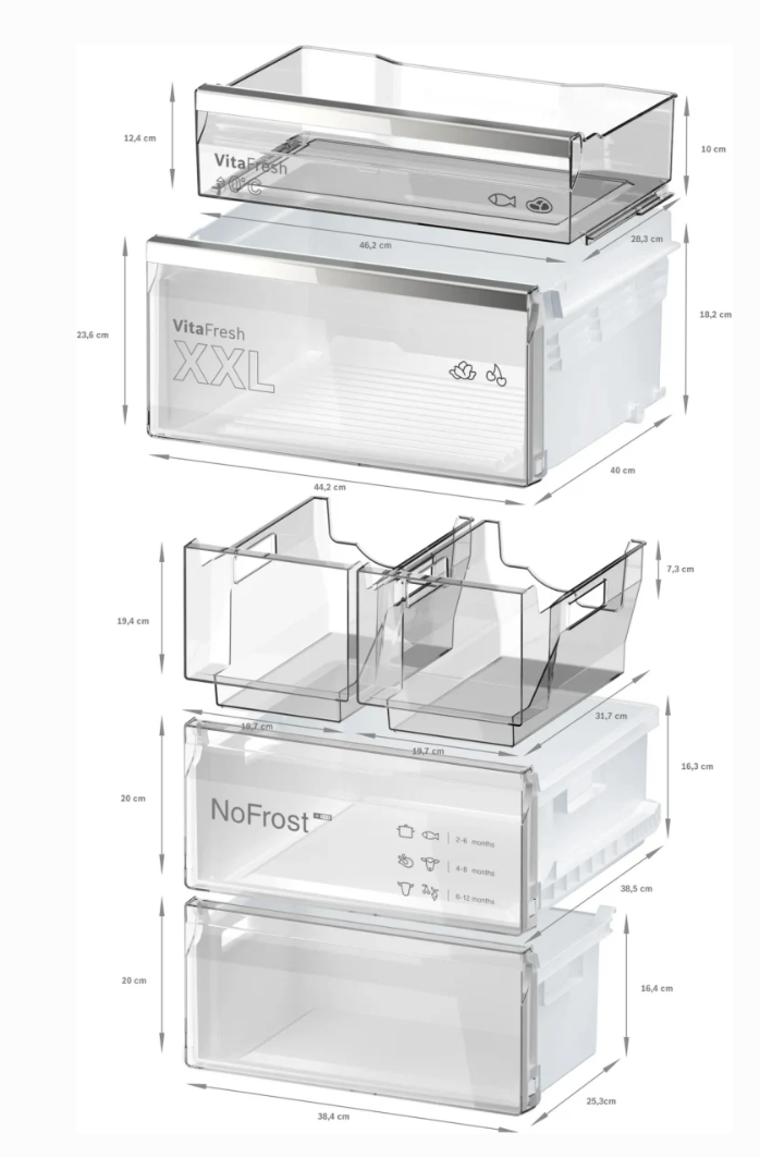 24 INCH Bosch 800 Series B24CB80ESS Freestanding Refrigerator Freezer * New Open Box * Counter Depth Freestanding Bottom Freezer Smart Refrigerator 12.8 cu. ft.  Ice Maker, Internal Water Dispenser , Stainless Steel