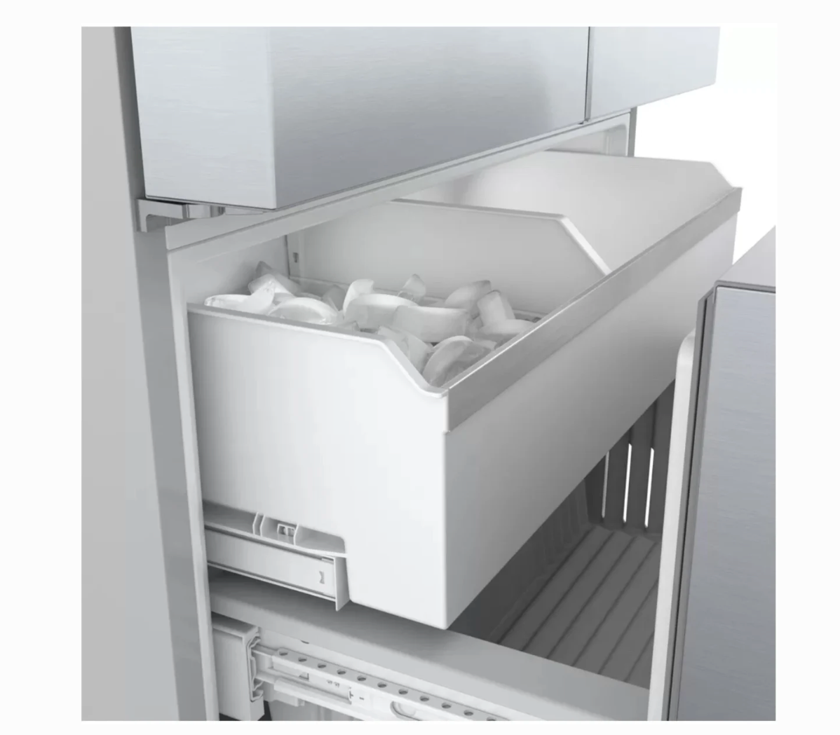 36 INCH Bosch 500 Series B36CD50SNS French Door Refrigerator * New Open Box *. Freestanding French Door Smart Refrigerator 21.6 Cu. Counter Depth, Ice Water, Ice Maker, Ultra Clarity Pro, Air Fresh, Home Connect, ENERGY STAR , Stainless Steel