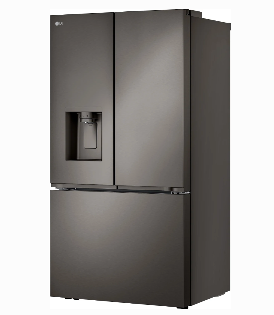 36 INCH LG LRYXC2606D Counter Depth MAX Freestanding French Door Smart Refrigerator , 26 Cu Ft , Cool Guard , Wi-Fi , Built In Ice Maker , UV Nano Dispenser Energy Star ADA Print Proof Black Stainless Steel
