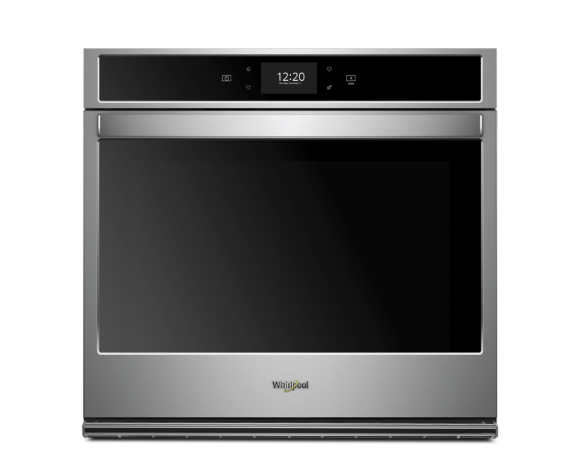 30 INCH Whirlpool WOS72EC0HS Smart Single Wall Oven with True Convection Cooking, Touchscreen, Frozen Bake, Convection Conversion, Temperature Sensor, Preheat, Keep Warm, FIT System, Control Lock,