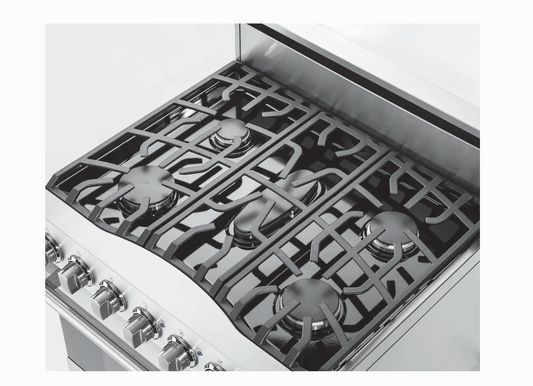 30 INCH Viking 3 Series RVGR33025BSSLP PROPANE LP Gas Range  * New Open Box * 5 Sealed Burners, 4 Cu. Ft., Continuous Grates,  Self-Clean, ProFlow Convection Baffle, Sure Spark Ignition  Tru Glide Oven Racks Stainless Steel  Liquid Propane