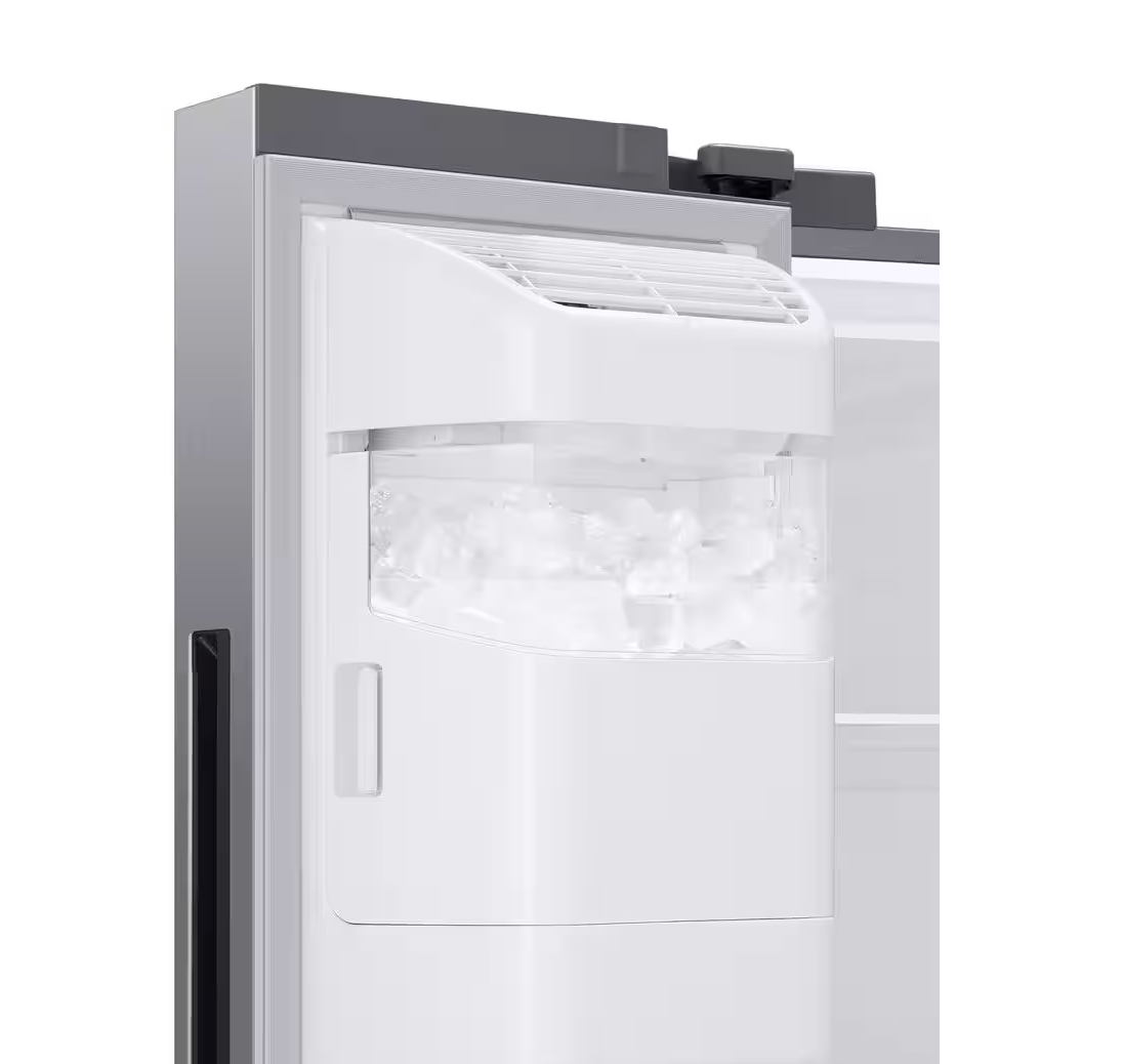 36 INCH Samsung RS27T5561SR Side by Side Refrigerator Family Hub, Alexa Built-In, In-Door Ice Maker, Filtered Water/Ice Dispenser, ENERGY STAR , Fingerprint Resistant Stainless Steel * New Open Box *
