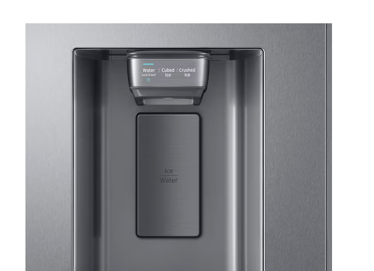 36 INCH Samsung RS27T5561SR Side by Side Refrigerator Family Hub, Alexa Built-In, In-Door Ice Maker, Filtered Water/Ice Dispenser, ENERGY STAR , Fingerprint Resistant Stainless Steel * New Open Box *