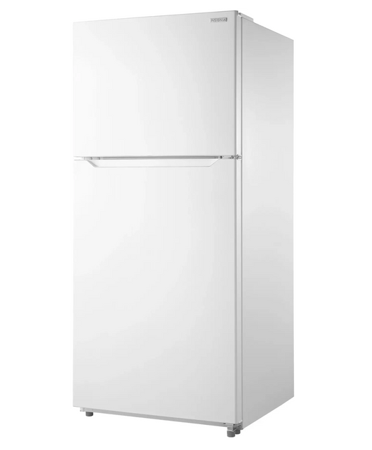 30 INCH Insignia 18 Cu. Top Freezer White Refrigerator * New Open Box *