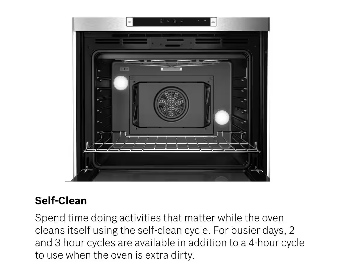 30 INCH Bosch 800 Series HBL8743UC Microwave Oven Combo Black Stainless Steel * New Open Box * Self Clean , Meat Probe , Fast Pre-Heat, Telescopic Racks., Speed Oven,WIFI,Proof Mode,Glide Racks