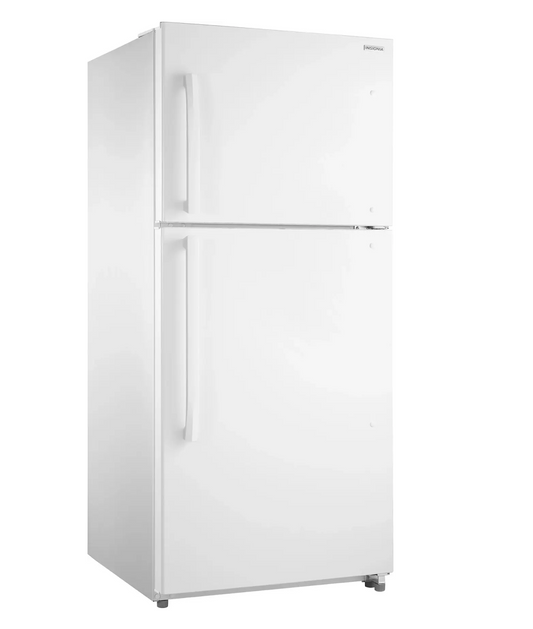 30 INCH  Insignia NS-RTM18WHD2 Top Freezer White Refrigerator 18 Cu Ft  * New Open Box *