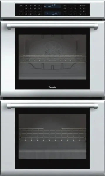 30 INCH Thermador ME302JP Electric Double Wall Oven, True Convection Upper Oven, Temperature Probe, Telescopic Rack, Self Clean, Star K Professional Handles ,New Open Box Stainless Steel