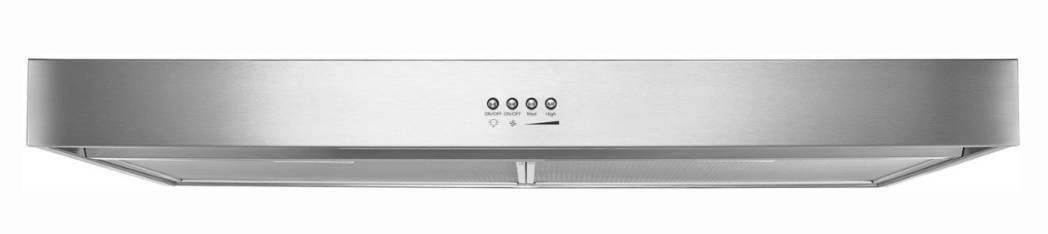 24 INCH Whirlpool WVU37UC4FS Under Cabinet Range Hood 3-Speed * New Open Box * 3 Speed , 250 CFM Blower ,  Push Button Controls , LED Task , Dishwasher Safe Grease Filters Duct Free Recirculation Option , 5 Sones Quiet Operation , Stainless Steel