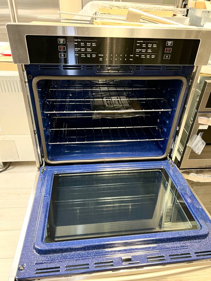 30 INCH Samsung NV51T5511DS Double Wall Oven * New Open Box *  10.2 Cu Ft , Wi-Fi ,  Steam Clean , Self Clean , Broiler , Proofing ,  Warming , Child Safety Lock , Sabbath , Stainless Steel .