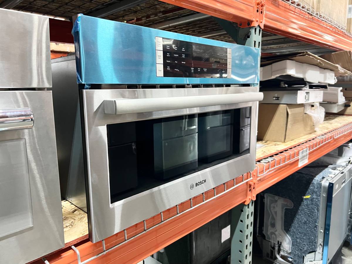 30 INCH Bosch 800 Series HMC80252UC Built In Microwave Speed  Oven 1.6 Cu Ft , 2 in 1  Convection Oven Cooking , LED Interior Lights , Flush Installation , Child Lock Safety , Stainless Steel * New Open Box