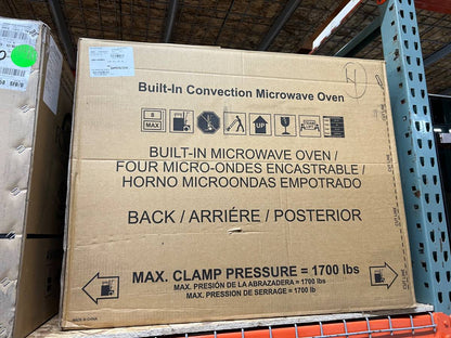 30 INCH GE Profile  PWB7030SVSS   1.7 cu. ft. Built-in Smart Microwave Oven 975 Watts,  Convection Cooking, Combination Fast Cook, Steam Sensor, Built-In WiFi, Glass Turntable, ADA , Stainless Steel * New Open Box *