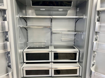 42 INCH KitchenAid KBFN502ESS Built-In French Door Refrigerator * NEW OPEN BOX * 24.2 cu. ft. Capacity,  4 Glass Shelves, Preserva Food Care System,  Automatic Ice Maker, Platinum Interior, LED, Door Open Alarm, Sabbath Mode,  ENERGY STAR Stainless Steel
