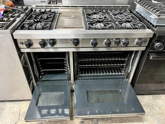 48 INCH Viking Professional Propane LP Gas Range Griddle Convection Oven Stainless Steel