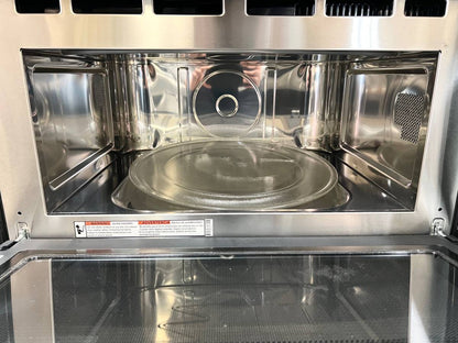 27 INCH GE JK3800SHASS Combination Microwave Wall Oven New Open Box * Built In ,  Sensor Cooking Controls , Bake Element , Broil Element,  Glass Touch Controls , GE Fits Guaranteed !  Self Clean with Steam , Stainless Steel .