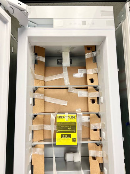 24 Inch GE Monogram ZIF241NPNII Panel Ready Column Smart Freezer * New Open Box 12.5 Cu. Ft.,&nbsp; Retrofit Capability, Adjustable Door Bins, Spill Resistant Shelves,  LED Lighting, Enhanced Shabbos Mode Capable,  WiFi and Water Filtration .