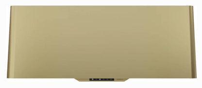 36 INCH Zephyr Designer Mesa DMEM90ASGX Wall Mount Range Hood GOLD with Invisible Touch Controls ,  Try-Level LED , Baffle Filters, Multiple Blower Options. ,  Clean Air Funciton , Delay-Off , UL Listed, New Open Box