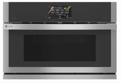 30 INCH GE Profile  PWB7030SVSS   1.7 cu. ft. Built-in Smart Microwave Oven 975 Watts,  Convection Cooking, Combination Fast Cook, Steam Sensor, Built-In WiFi, Glass Turntable, ADA , Stainless Steel * New Open Box *