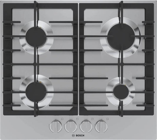 24 INCH Bosch 500 Series  NGM5458UC Gas Cooktop * New Open Box *  4 Sealed Burners, Continuous Cast Iron Grates, Heavy-Duty Stainless-look Metal Knobs, One-Piece Stainless Steel Design, and ADA Compliant