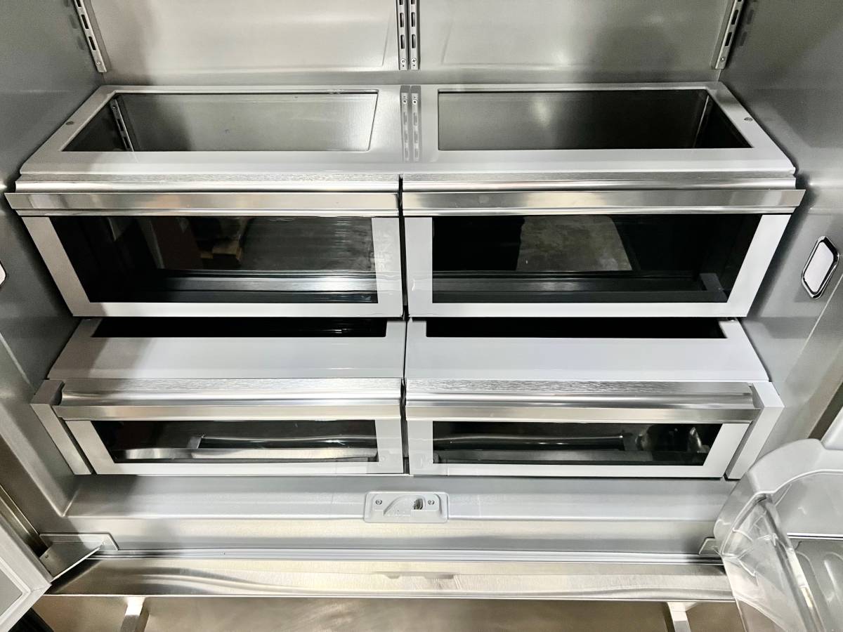42 INCH KitchenAid  KBFN502ESS  Built-In French Door Refrigerator 24.2 cu. ft., 4 Glass Shelves, Preserva Food Care System, Automatic Ice Maker, Platinum Interior, LED * New Open Box * Door Open Alarm, Sabbath, ENERGY STAR Stainless Steel