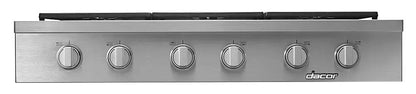 48 INCH Dacor  HRTP486SNG RangeTop with 6 Sealed Burners, Continuous Grates, Simmer Sear Burners, Perma-Flame, Illumina Knobs, Smart Flame, Griddle, New Open Box , Natural Gas