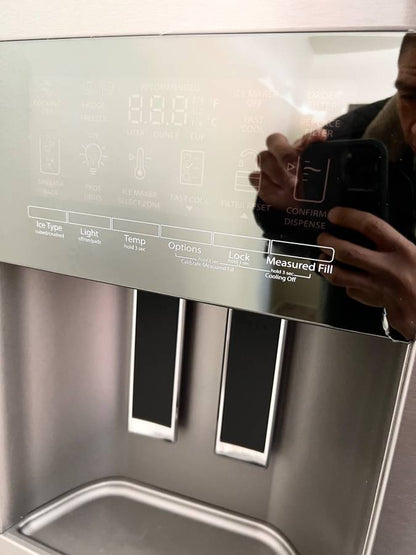 36 INCH Whirlpool WRMF3636RZ 4-Door French Door Refrigerator * NEW Open Box * 27.8 CU Ft , Gallon Door Bins, Crispers ,  Dual Ice Maker  PurePour Water Filter , PureAir Ultra II Air Filter , Energy Star Certified , Stainless Steel .