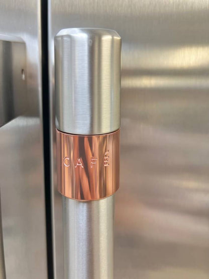 42 Inch GE Cafe CSB42WP2NKS1 Built-In Side by Side Refrigerator New * Open Box 25.2 Cu. Ft. , Showcase LED Lighting, WiFi Connect Technology, Large Door Bins, Ice Maker, CSA, UL Listed Sabbath Mode .