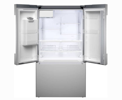 36 INCH Bosch 100 Series B36FD10ENS Freestanding French Door Bottom Mount Smart Refrigerator 26 Cu. Ft. Total, Ice Water Dispenser, Quick Ice Pro, Water Filter, Bottle Fill, Anti-Fingerprint, Sabbath Mode ENERGY STAR