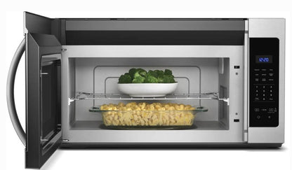 30 INCH Whirlpool WMH31017HS Over-the-Range Microwave  NEW * Open Box 1,000 Watts, Two-Speed 300 CFM Venting System,  Add 30 Seconds, Turntable Plate, Cooktop Lighting Stainless Steel