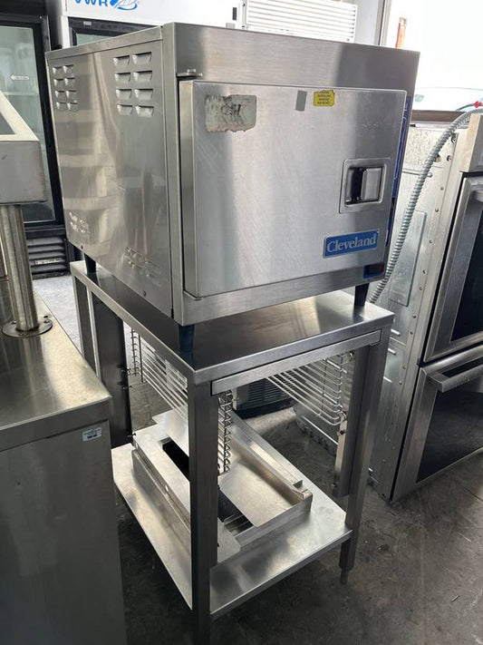 Cleveland 21CET8 3 Pan Convection Steamer , Stainless Steel Commercial Pan Convection Steamer Counter Top