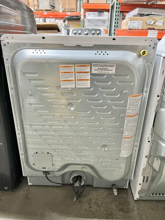 27 INCH Electrolux  EFMG627UIW Gas Dryer 8.0 Cu. Ft. 9 Dryer Programs,  Delay Start, ENERGY STAR,  Island White * New Open Box *