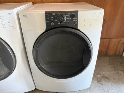 27 Inch Kenmore Elite Front Load Gas Dryer Machine White * Used Condition , 110.92822102 ,