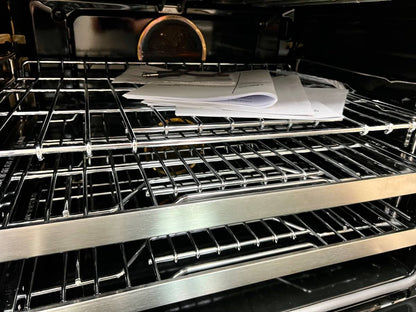 36 INCH Dacor Contemporary  DOP36C86DLS Freestanding Dual Fuel Smart Steam Range with 6 Sealed Burners, 4.8 cu. ft. Oven Capacity, and Four-Part Pure Convection: Silver Stainless Natural gas Or Propane LP