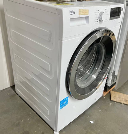24 INCH Beko WMY10148C2 Front Load Washer Machine White * New Open Box * 2.5 Cu. Ft.,  16 Wash Cycles, 1400 RPM Spin, Pet Hair Removal Plus Cycle,  Wool Wash, Child Lock, Stainless Steel Drum,  Energy Star Qualified , White .