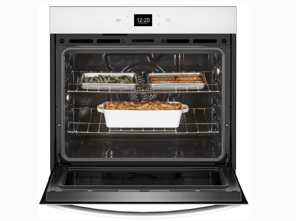 27 INCH Whirlpool WOES5027LW Single Wall Convection Oven, * New Open Box *  4.3 cu. ft. Fan Convection Oven, Steam Clean, Frozen Bake, Air Fry, Rapid Preheat, WiFi, ADA Compliant, Star K, White