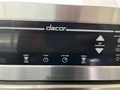30 INCH DACOR Built In Double Wall Convection Oven Stainless Steel , Used condition