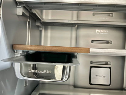 36 INCH KitchenAid KRFC704FPS French Door Refrigerator * New Open Box * 23.8 cu. ft., 3 Glass Shelves, Gallon Door Bins, Preserva Food Care System, Ice Water Dispenser, Auto Icemaker, Stainless Steel .