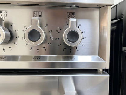 30 INCH Bertazzoni Professional PROF304INSXT Electric INDUCTION Range 4 Heating Zones, 4.6 cu. ft. ,  Pyrolytic Self Clean, Electric Broiler, Dual Convection Fans,  Smooth-Glide Telescopic Rack, Soft-Close Door, Food Probe Stainless Steel